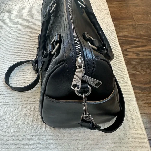 Patricia Nash Skye Satchel Burnished Tooled Leather Purse - Picture 4 of 8